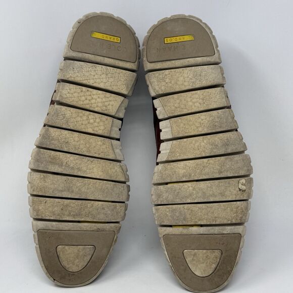 Cole Haan Zerogrand Wingtip Oxford Mens 13 M Brown Burnished Leather Shoes - Picture 15 of 16